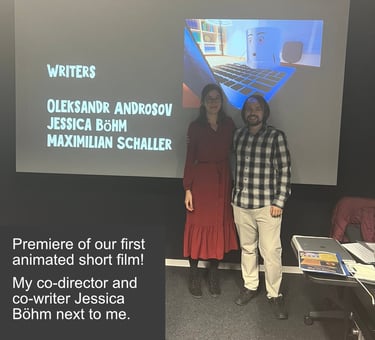 Alexander Androsov on Short Film called "Occupied" Premier