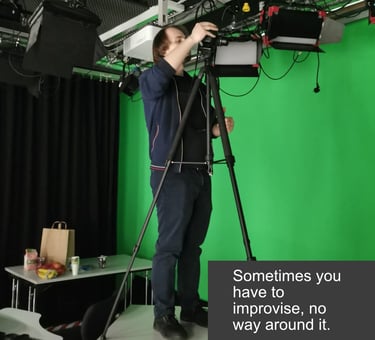 Alexander Androsov filming.