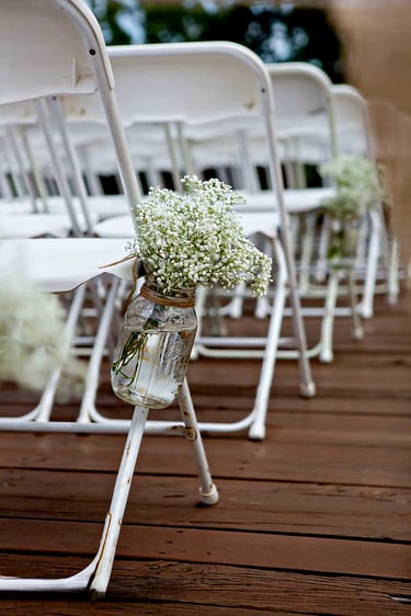 Sillas blancas para eventos, el paso, diamond events