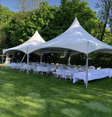 20x40 tent rental package, el paso diamond events