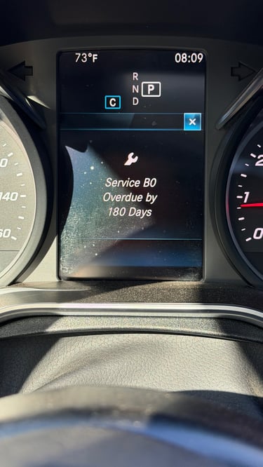 Service B message displayed 