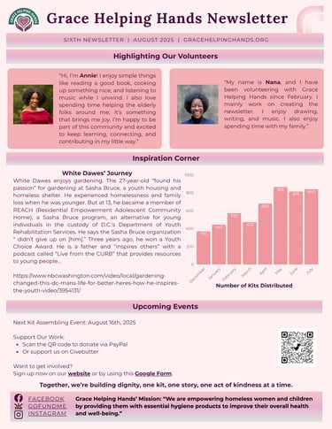 Grace Helping Hands August 2025 Newsletter Page 2