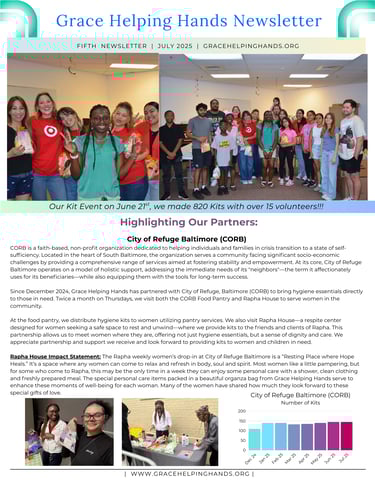Grace Helping Hands July 2025 Newsletter