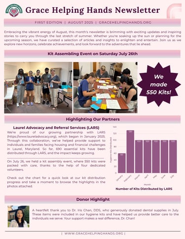 Grace Helping Hands August 2025 Newsletter