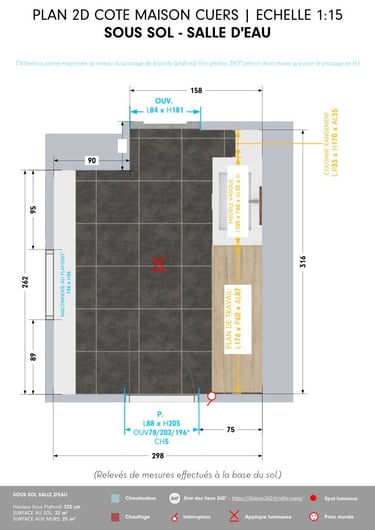 Visualisation 2D villa Cuers: Projet de décoration par i3deco, Var.