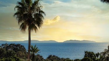 Vidéo aérienne d'une villa de luxe à Saint-Tropez, capturée par un drone professionnel.
