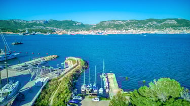 Vue drone d’un projet immobilier neuf de standing à Toulon