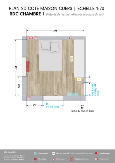 Architecte d'intérieur Cuers: Plans 2D villa par i3deco, Var (83).