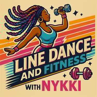 Line dance and fitness with Nykki logo