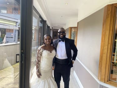 Couple At The End Of Their Wedding Ceremony