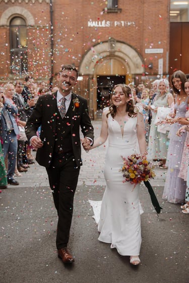 Couple Walking Hand In Hand After Wedding Ceremony By David Allbutt Ceremonies