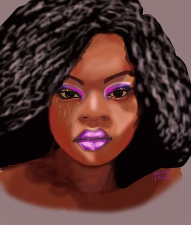Portrait Of a black woman