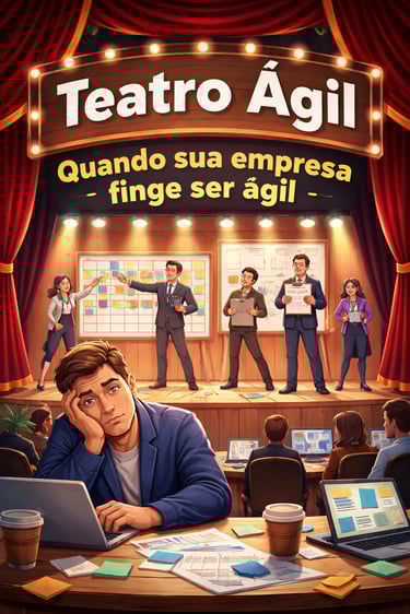 teatro agil em empresas exemplo de falsa agilidade