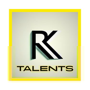 ''R.K.talents''  should be big and bold logo