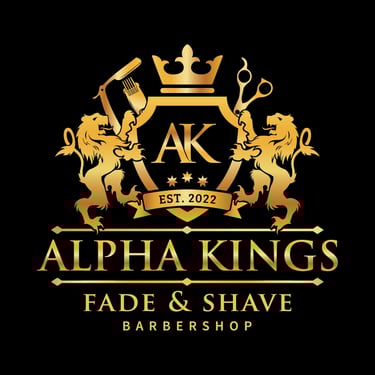 Alpha Kings Fade & Shave Barbershop logo