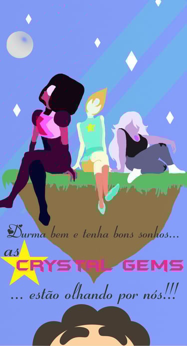 Desenho das Crystals Gems do desenho animado Steven Universe