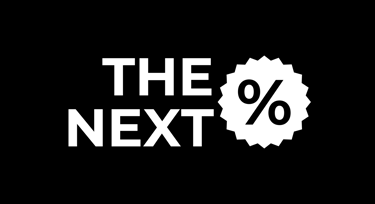 The Next % logo