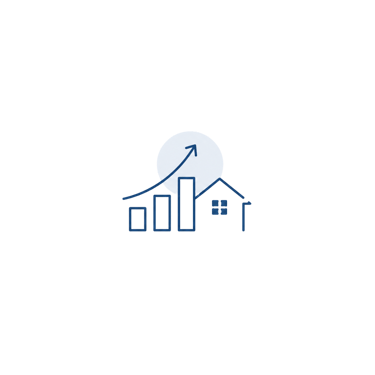 Property value growth icon