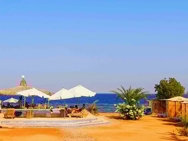On the beach holidays in Egypt