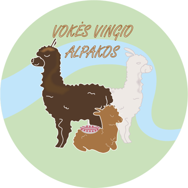 Vokės Vingio Alpakos logo