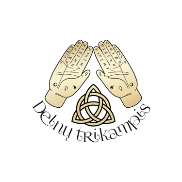 Delnų trikampis logo