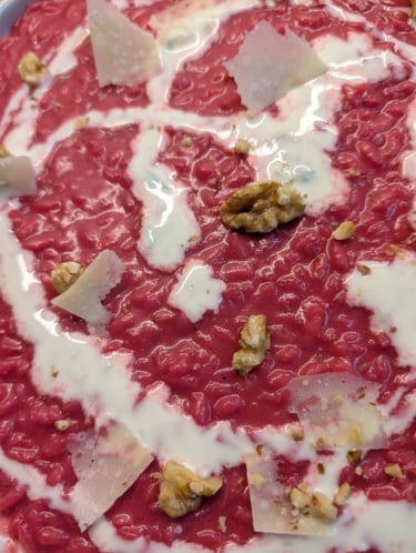 Risotto remolacha gorgonzola