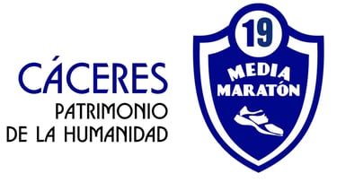 XVIII Media Maratón “Cáceres Patrimonio de la Humanidad” logo