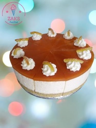 ZAKS Pud Pod Blood orange cheesecake