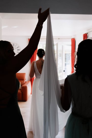 Préparatifs de la mariée