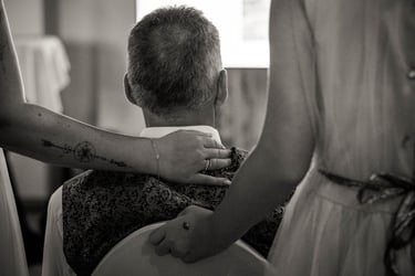 Moment d'émotion pendant la soirée de mariage