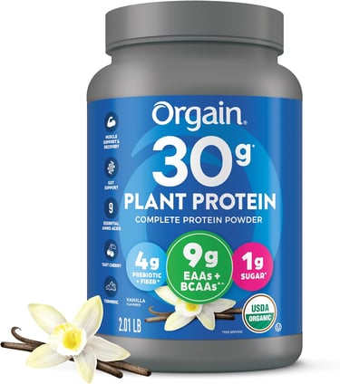 Orgain organic plant-based protein powder affordable clean protein option for women