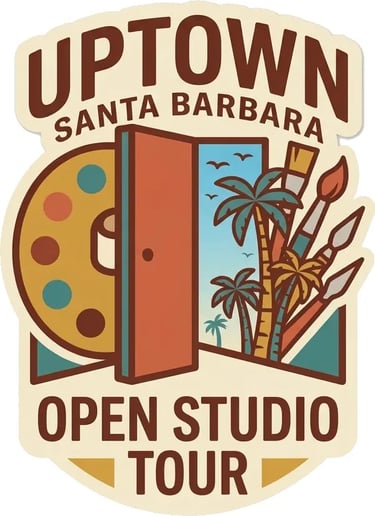 Uptown Santa Barbara Open Studio Tour logo.