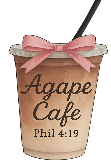 Agape Cafe and Mini Pancakes logo