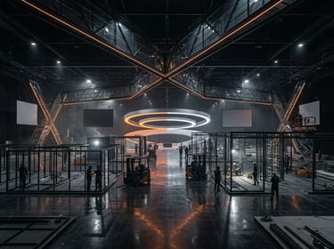 On-site installation and live exhibition production management