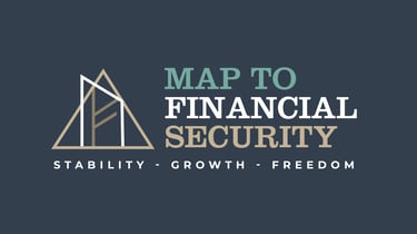 map to financial security logo
