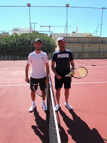 Both Player Pose Before the Match