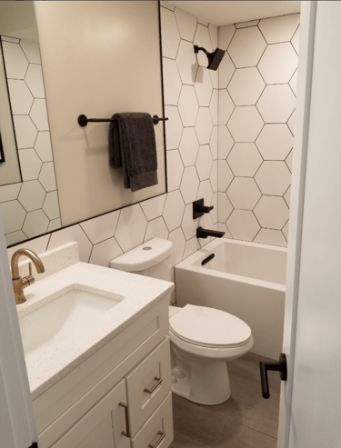 Hexagon tile work at DC