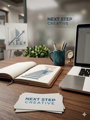 alt=escritorio en oficina de next step creative