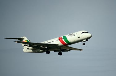 Fokker 100 matrícula CS-TPD de PGA Portugalia Airlines