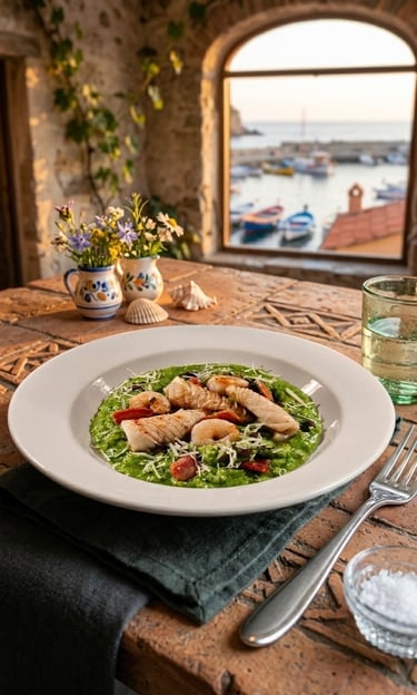 Healthy risotto with calamari recipe