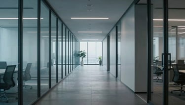 A focused shot of a tablet displaying an ISO 27001 checklist on a slate grey desk, bright and clean lighting.