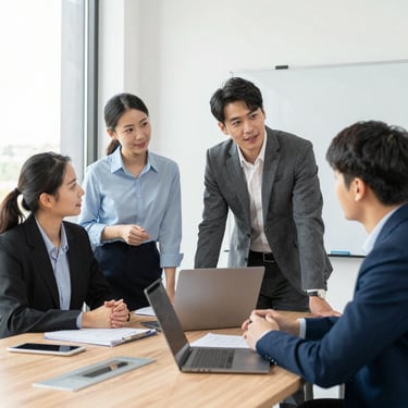 Close-up of a high-resolution laptop screen displaying complex e-commerce market growth charts with professional blue accents.