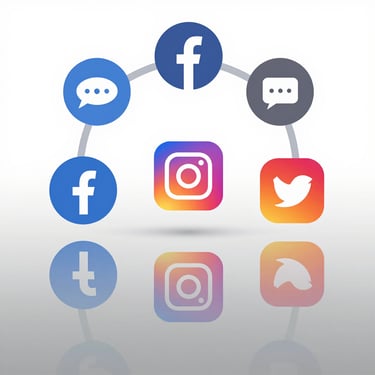 Close-up of a designer working on a vibrant website layout on a computer screen.