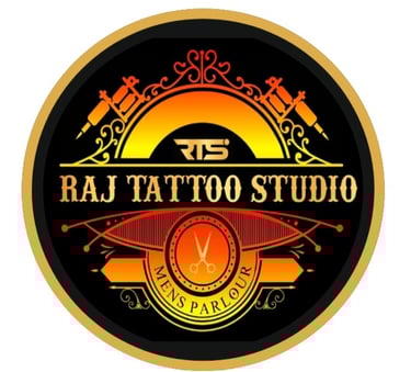 Raj Mens Parlour & Tattoo studio logo