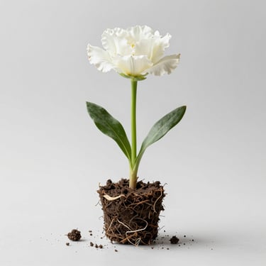 three pink tulip flowers