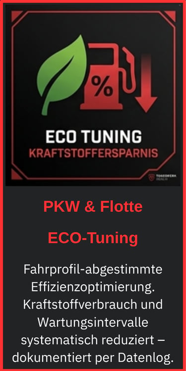 Eco Tuning Berlin - Kraftstoffersparnis und Motoroptimierung für PKW