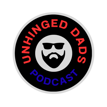 Unhinged Dads Podcast logo