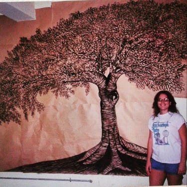 mural of a tree