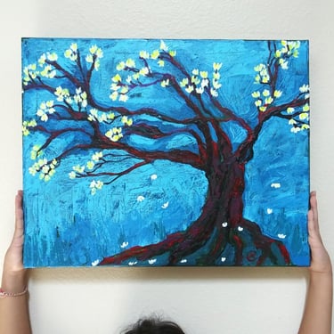 flowering tree  painting