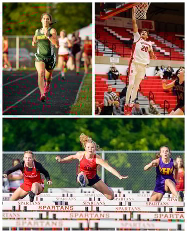 JNF Visuals Photography Collage, basketball, track